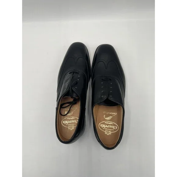 Church's black calf leather Wingtip oxford brogues Size 5.5UK